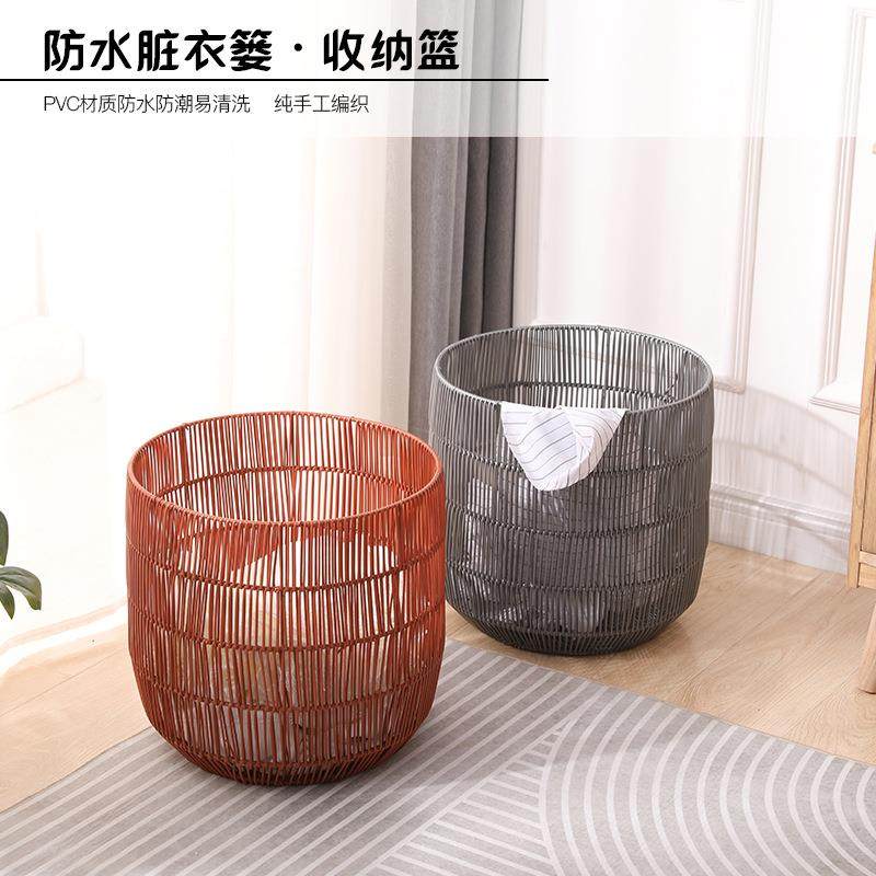 脏衣篮北欧风轻奢防水脏衣篓手工编织脏衣服收纳筐浴室衣服洗衣篮,基础建材,脚轮/万向轮,淘宝优惠券,粉丝福利购,淘宝优惠卷