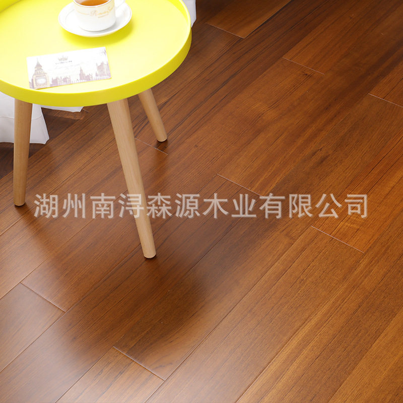 黑胡桃实木多层复合地板柚木新中式家装环保