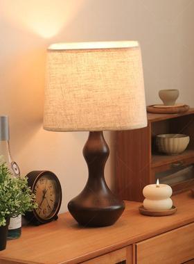 中古复古美式轻奢客厅台灯高级感主卧室床头柜氛围艺术装饰葫芦灯