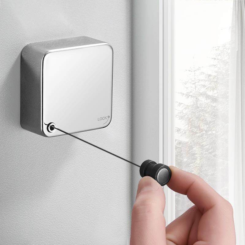 免打孔阳台自动升降晾衣架壁挂室内简易伸缩晾衣创意隐形晾衣绳,金属材料及制品,金属加工件/五金加工件,淘宝优惠券,粉丝福利购,淘宝优惠卷