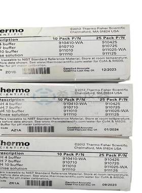 赛默飞OrionpH电极淋洗液，10袋911110用于PH电极