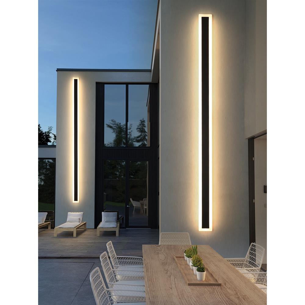 户外壁灯防水别墅院子围墙阳台灯庭院灯室外墙灯大门口led长条灯