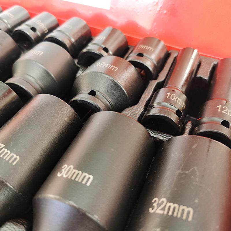 1/2寸35件套风炮套筒扳手机电汽修五金工具套装黑色淬火铬钒钢