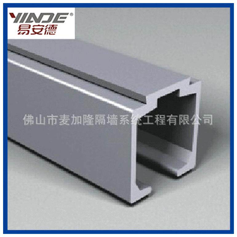 现货推拉门导轨滑门轨道2.5mm吊轨带装饰盖滑轨铝型材1001