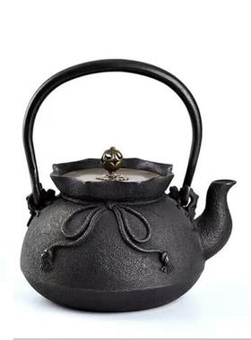 铁壶无涂层内壁蜡模工艺八方来财铁壶铸铁壶生铁茶壶烧水壶
