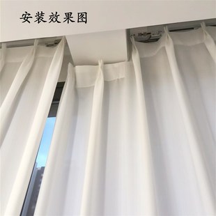 窗帘过梁神器手动电动轨道通用包梁支架阳台可伸缩过梁器横梁神器