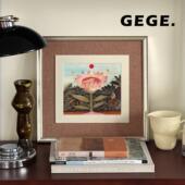 梦莲 GeGe卧室书房餐厅挂画高级感北欧复古玄关中古风客厅画