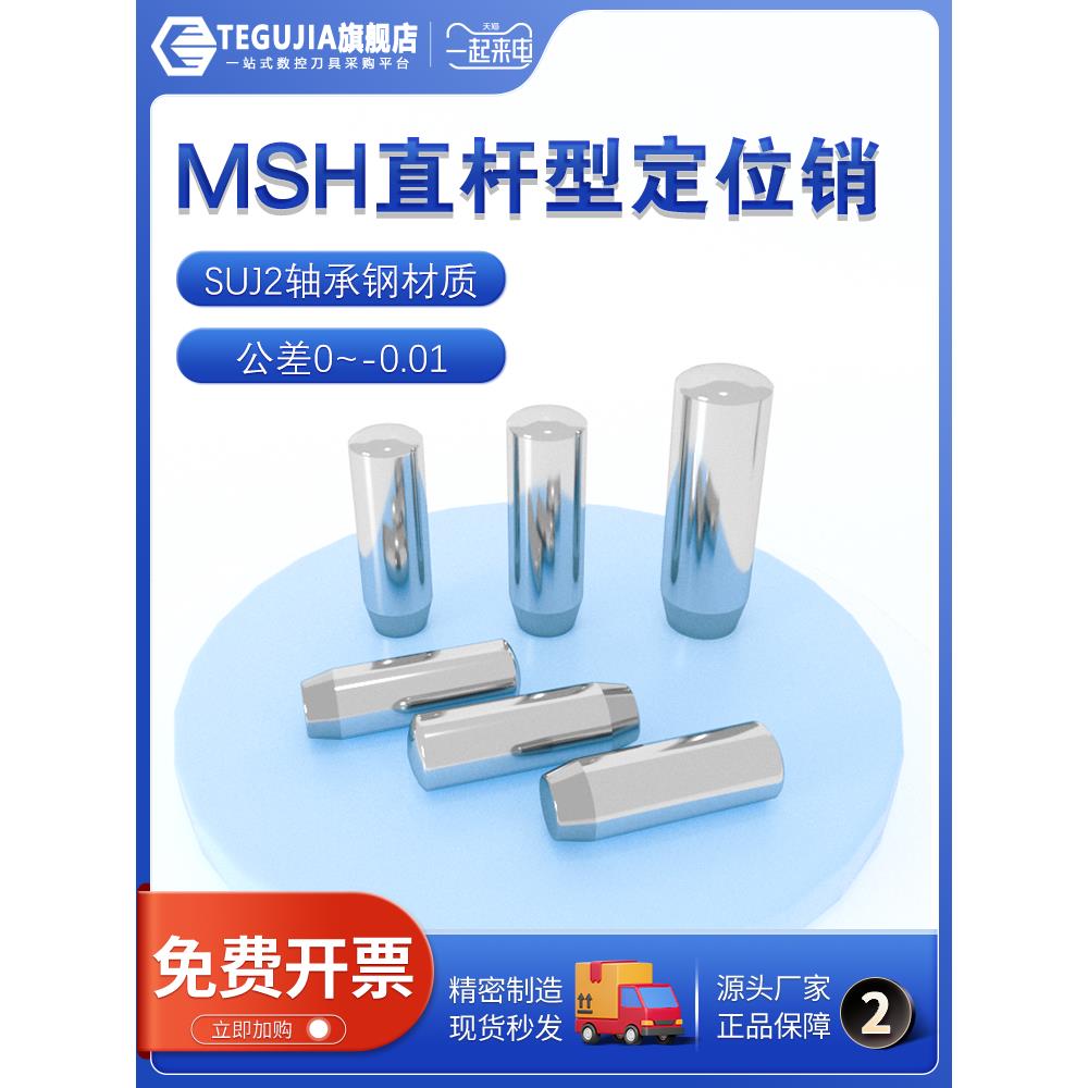 MSH负公差实心圆柱销MSSH直杆型定位销h7负公差销钉销子轴承钢