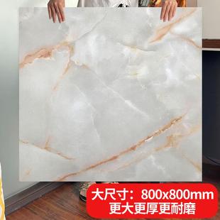 仿瓷砖亮面PVC地板贴自粘环保网红地板革家用地贴纸加厚耐磨防水