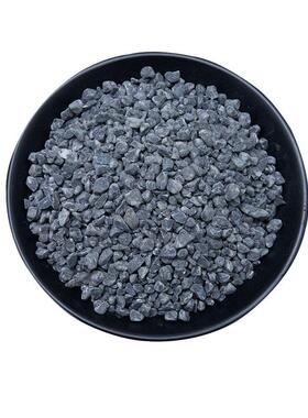 黑色砾石工程铺路深灰色石头碎石子水磨石机制水洗石枯山水石子