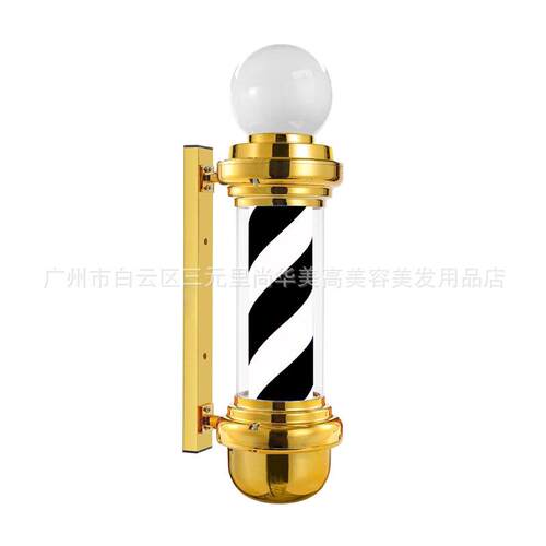 美发转灯led发廊转灯理发店标志灯箱挂壁复古灯新款挂墙户外防水