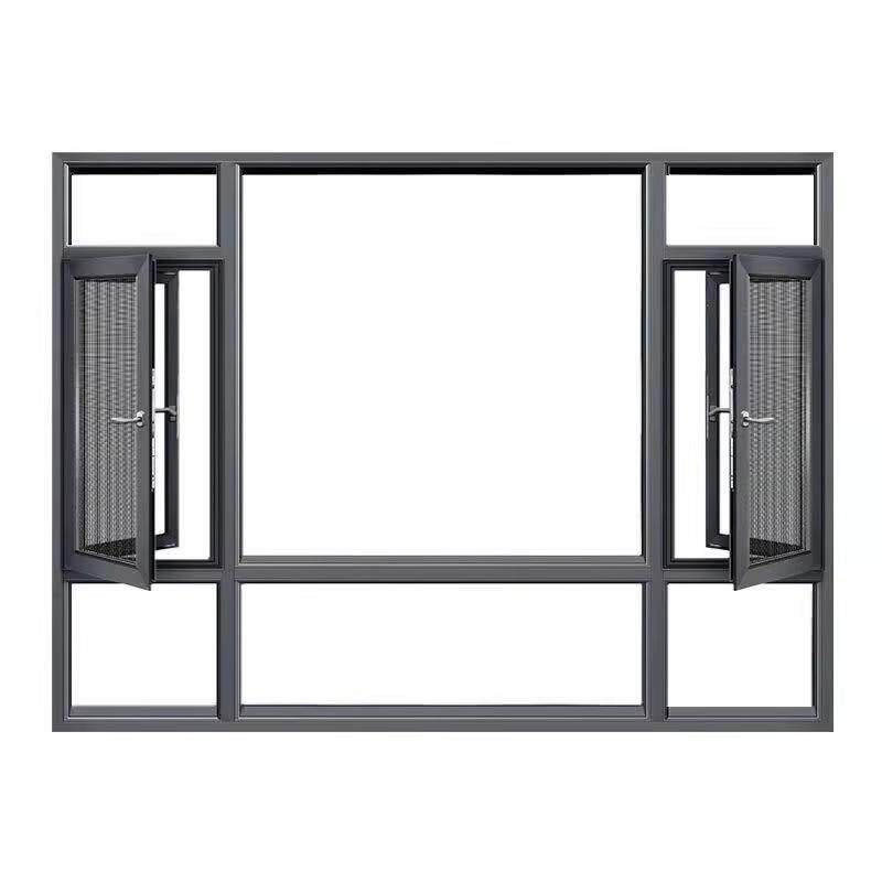 厂家定制80系统门窗断桥铝窗封阳台封窗铝合金隔音玻璃落地窗工程