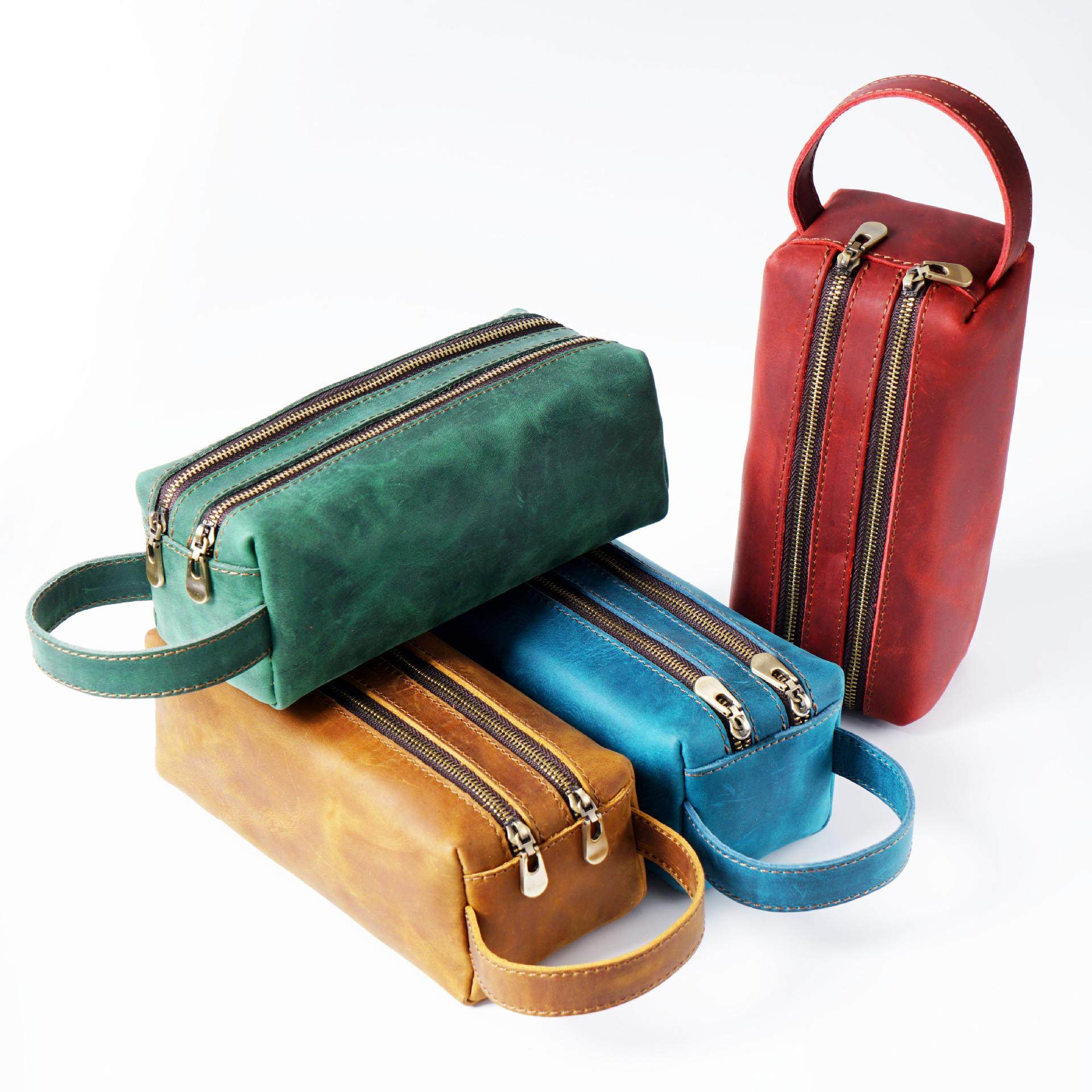 牛皮笔袋男初高中生简约超大容量创意双层文具盒拉链收纳袋,文具电教/文化用品/商务用品,笔袋,淘宝优惠券,粉丝福利购,淘宝优惠卷