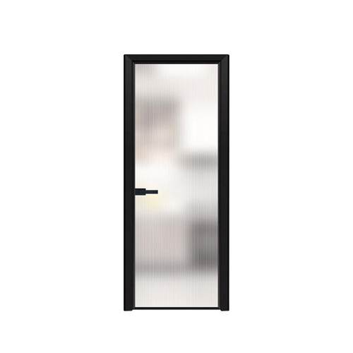 厕所门极窄风卫生间平开门室内中空钢化玻璃隔断隔音平开门定制