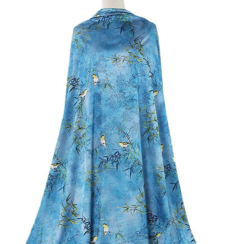 香云纱花萝面料旗袍连衣裙小衫中老年装数码印花布料经典数码印花,纺织面料/辅料/配套,印花面料,淘宝优惠券,粉丝福利购,淘宝优惠卷