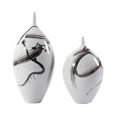 代新中式现陶瓷细花瓶摆件样板墅房IMR售楼处酒店别嘴茶室软装饰