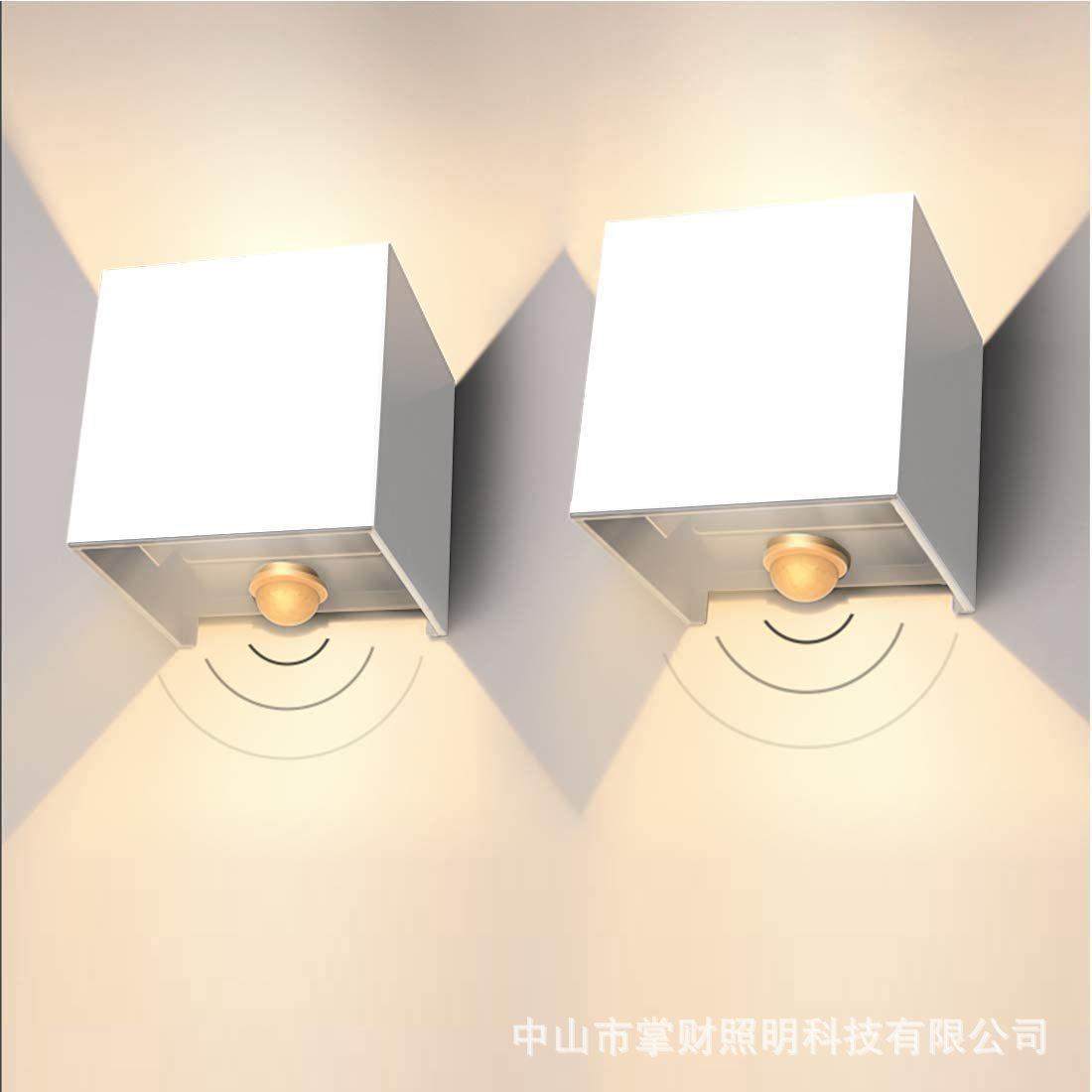 简约现代走廊过道壁灯led可调感应户外防水创意墙灯床头射灯,家装灯饰光源,户外壁灯,淘宝优惠券,粉丝福利购,淘宝优惠卷