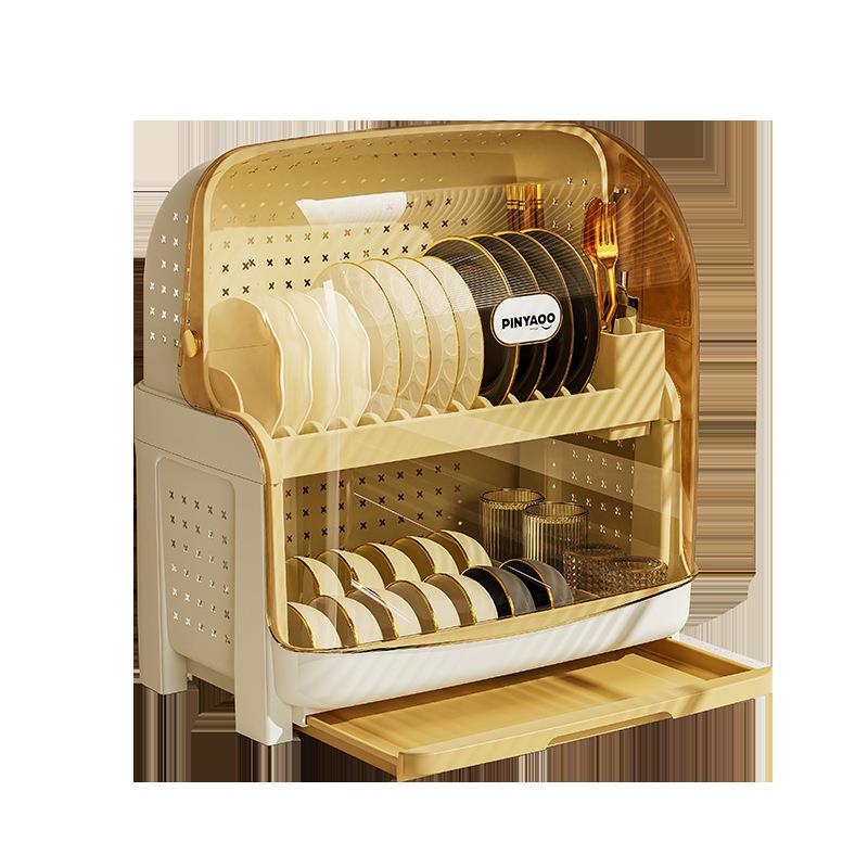 厨房置物架家用收大面容量台多功能餐具8046碗筷放置纳碗架碟沥水