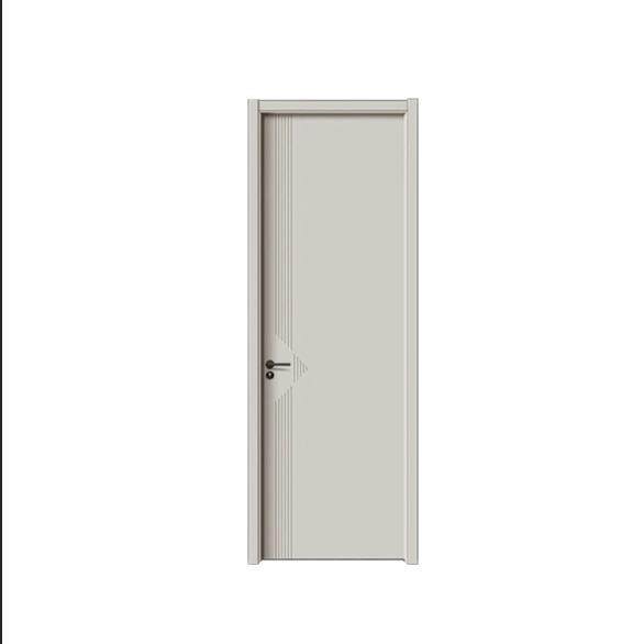 5分加厚轻奢灰实木门环保无漆碳晶防潮隔音室内卧室入户实木门