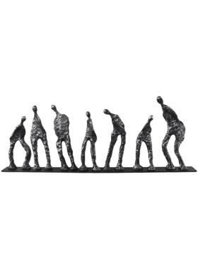 现代简约创意七人组人物雕塑摆件样板房酒柜书房客厅桌面软装饰品