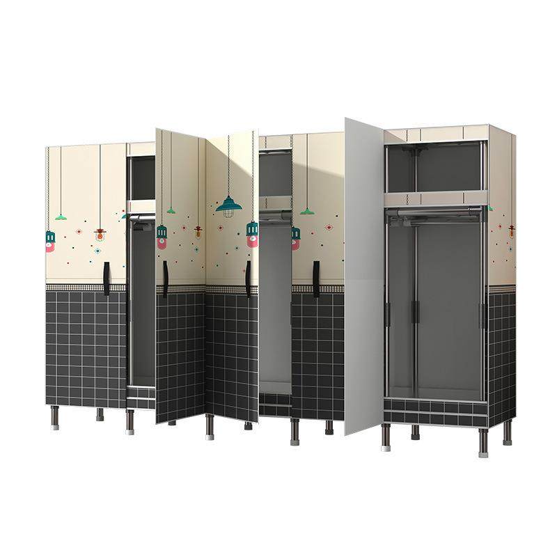 简易衣柜卧室磁吸门简易衣柜钢管加粗加固结实耐用布衣橱