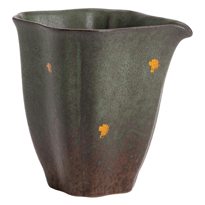 寂斋老岩茶泥杯花语空公道复OEN古茶道配件茶海日式分器功夫茶具