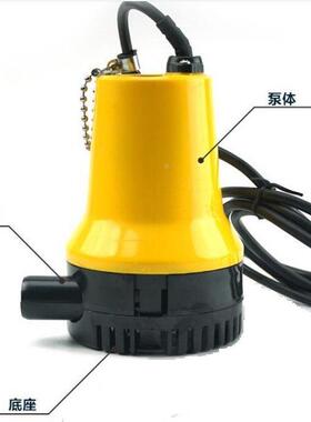 c12v直流游艇水舱泵底泵浇菜园泵农田直灌溉洗车泵KKQ小d黄泵流水