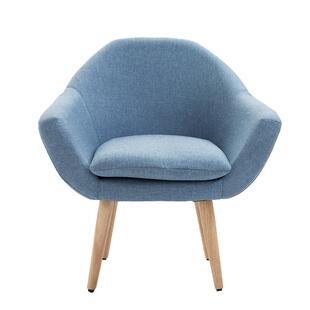 艺单沙发椅子阳人台休闲椅卧室客厅沙发时现布代北欧88914简约尚