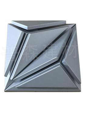 门头工字造型幕墙型铝LFD单板屋檐吊顶规菱形形铝板异不则定制铝