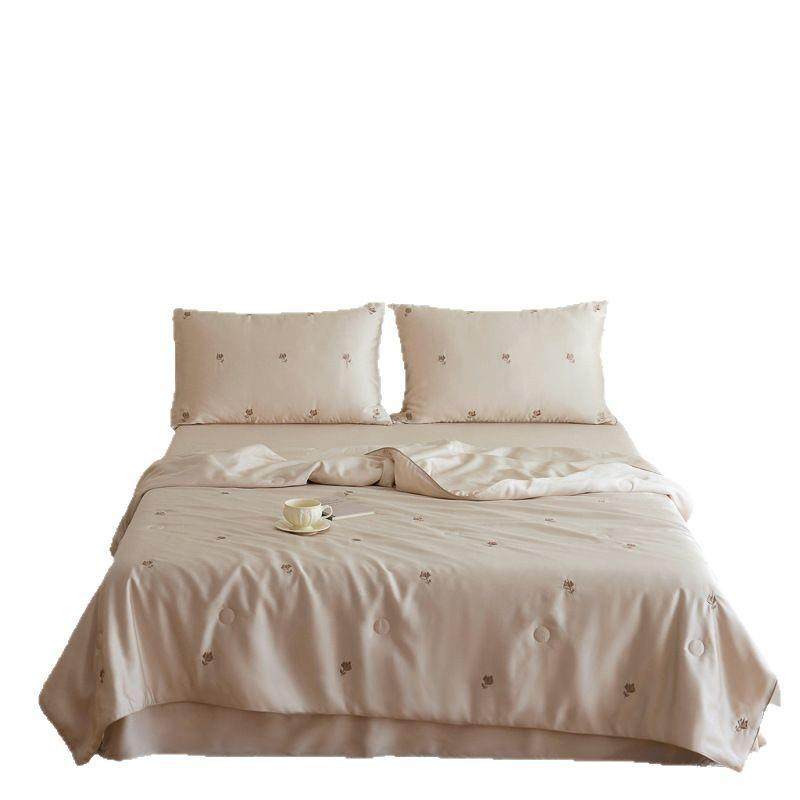 一抹温柔的凉|80S兰精天丝夏凉被四件套夏季凉感冰丝空调被夏被