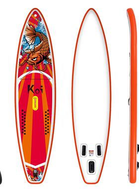 充气冲水浪板SSUPFR01EUPB上oard水桨板k入oi锦鲤浆板门PVC滑板