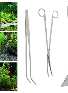3pcsset Aquatic Plant Tweezers Tank Aquascaping Scissors Sp