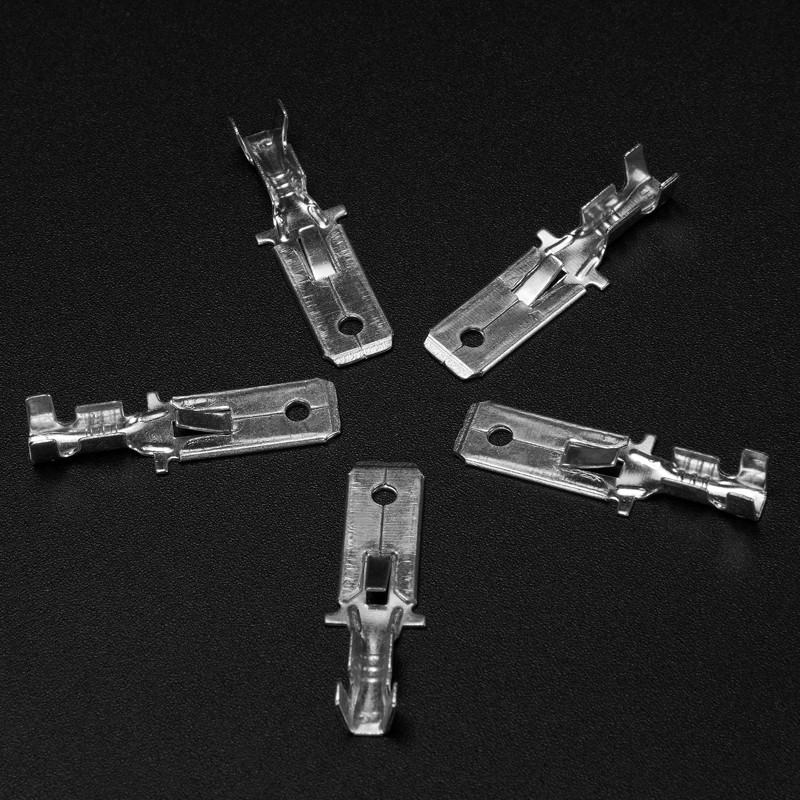 插簧+护套6.3/4.8/2.8插拔式冷压接线端子电线连接器母头公头