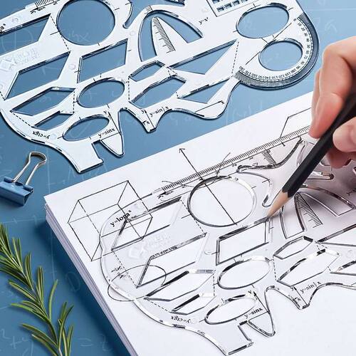 极速Multifunctional ruler special set versal function ruler