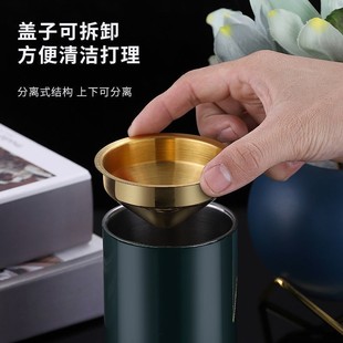 潮流带盖防飞灰家用客厅不锈钢烟缸防风办 速发漏斗烟灰缸创意个性