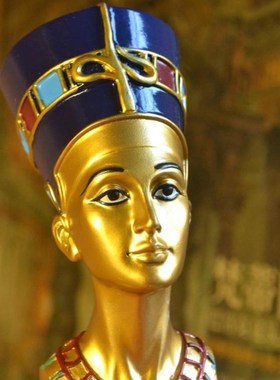 速发包摆简约家居罗厅尼大河装饰艳后摆设古埃及传奇人物雕塑邮件