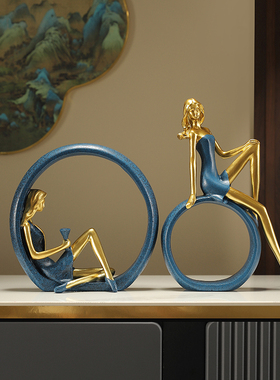 速发简约创意客厅摆工文艺少摆件家居装饰品乔公室办迁送礼件艺