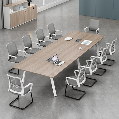 速发办会家具简约公议桌谈议室长桌高档时尚洽会接待桌椅组合