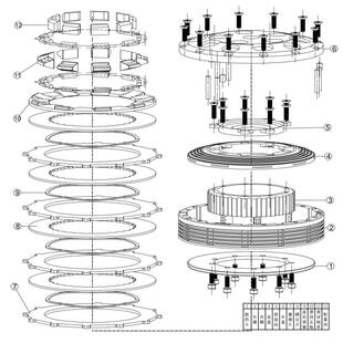 机械心多片干拭离合器配件专用超连结