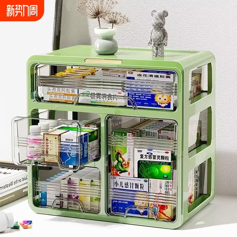 桌面收纳盒抽屉式办公室书桌整理杂物文具化妆品置物架储物箱宿舍