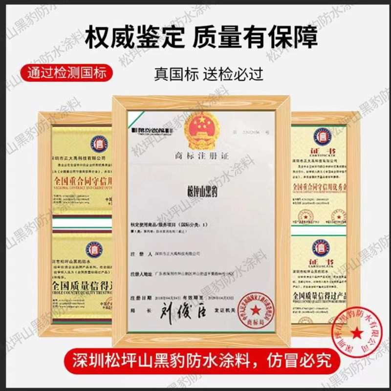 黑豹防水涂料卫生间屋顶防水补漏家装JS聚合物水泥基鱼水池防水胶