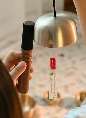 梵木果颂钵手持唤醒钵冥想铃铛铜罄佛音碗乐器引磬唤醒套装钵音碗