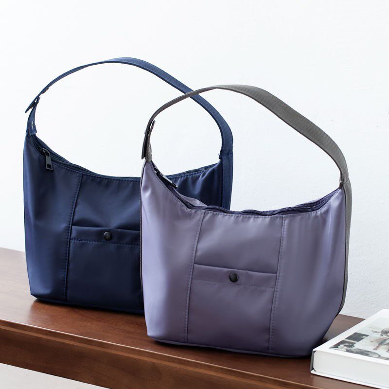 简约肩背保温饭盒袋尼龙防水料EVA铝箔便当包上班族带饭午餐袋子