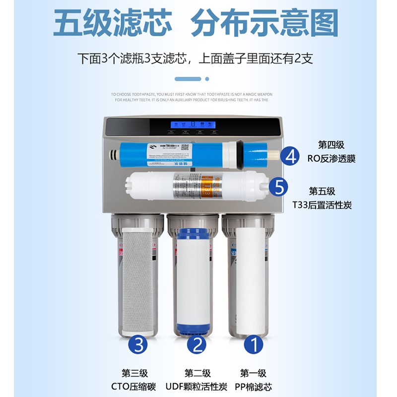 净水器滤芯小T33后置活性炭通用纯水机净水过滤器去余氯改善口感