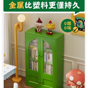 精选客厅书柜小公寓家庭储物柜集成复古风格儿童钢手工柜整墙展示