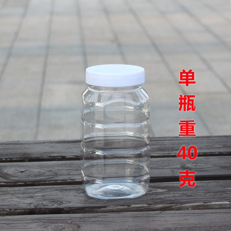蜂蜜瓶1000克2斤装蜜糖专用瓶子加厚塑料单空瓶重40克方形密封罐