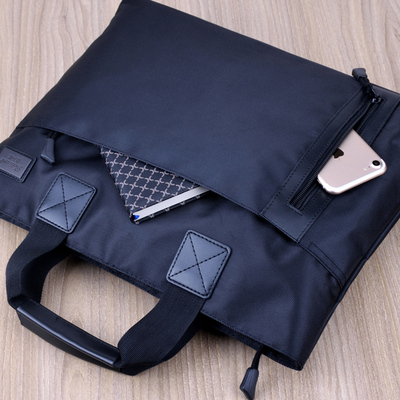 精选百利文8614多层文件袋帆布大容量多功能手提公文袋文件包资料