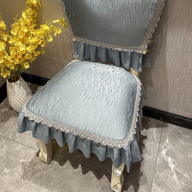 餐椅垫欧式高档防滑四季通用田园风实木椅子垫子套罩定制2025新款