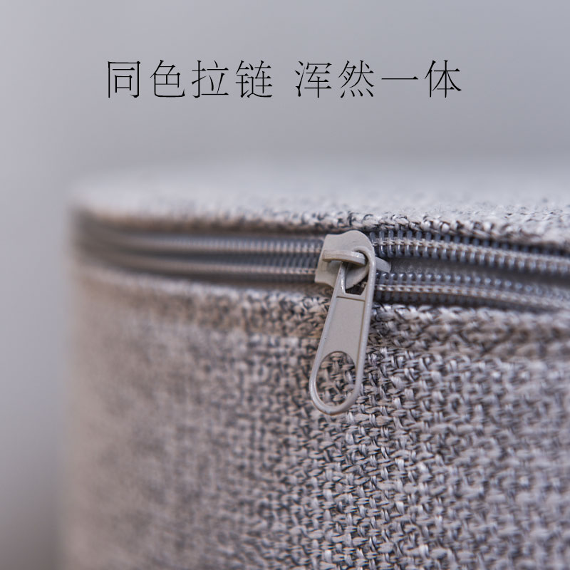圆凳家用棉麻布艺蒲团墩板凳简约日式榻榻米可拆洗加厚大高坐垫子