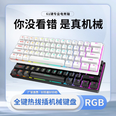 玩键G60/G65磁轴键盘RT0.01游戏专用机械键盘61/68键
